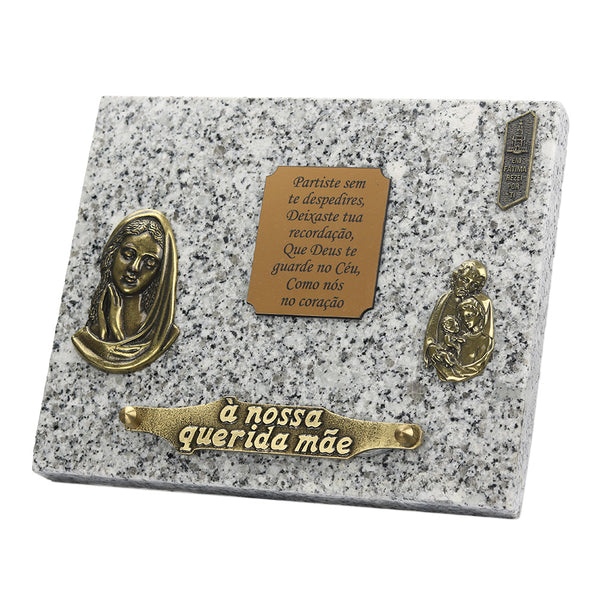 Granite funeral plaque