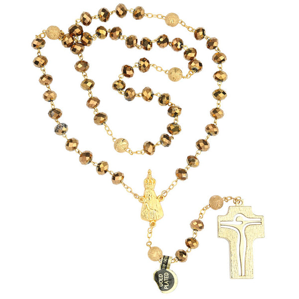 Dark gold rosary of Fatima