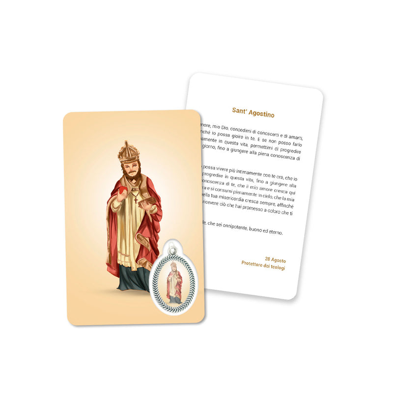 Prayer's card of Saint Augustine