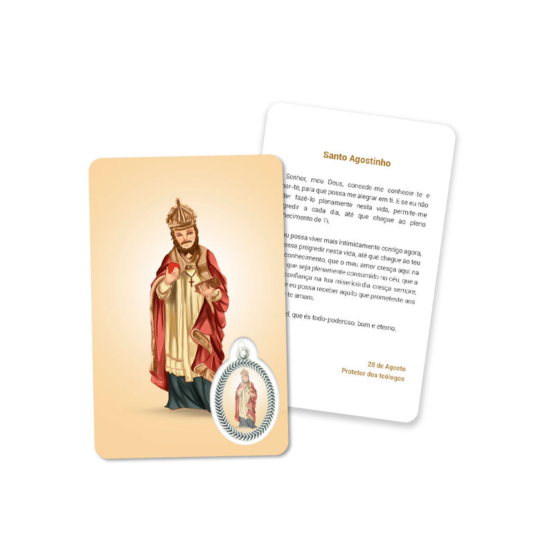 Gebetskarte des Heiligen Augustinus