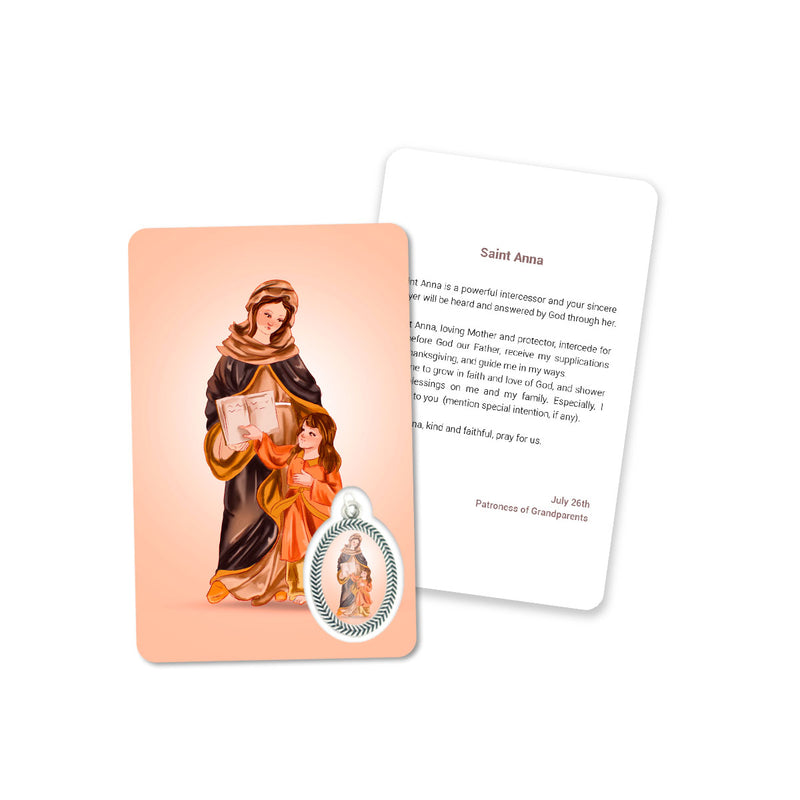 Prayer's card of Saint Anne