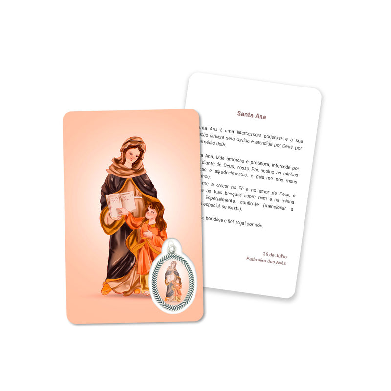 Cartão de oração de Santa Ana