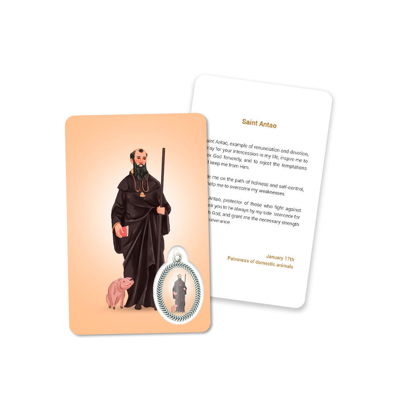 Prayer's card of Saint Antao