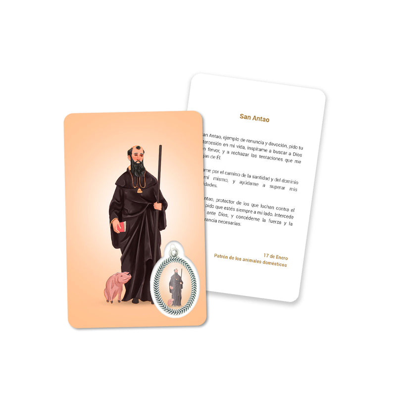 Cartão de oração de Santo Antão