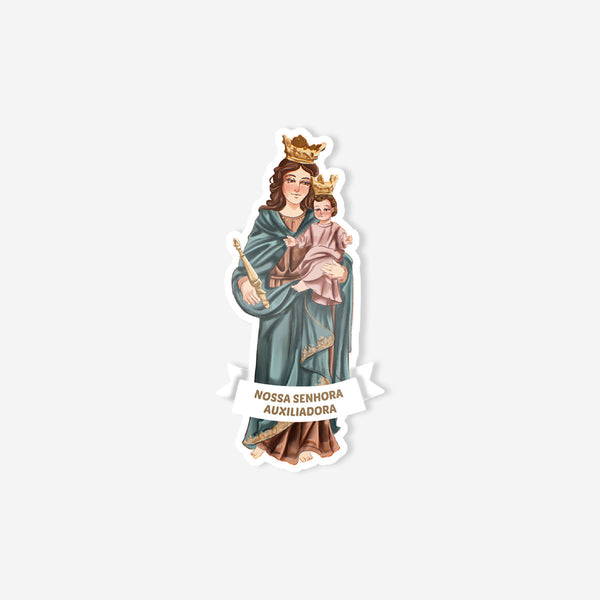 Our Lady Help of Christians Catholic Sticker