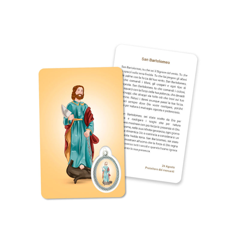 Cartão de oração de São Bartolomeu