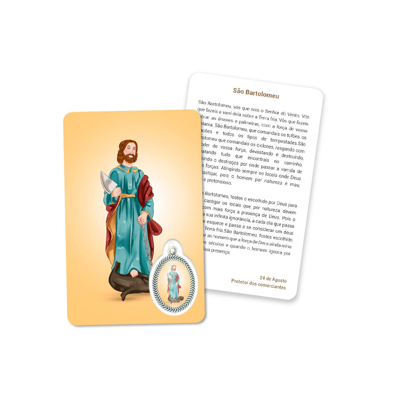 Gebetskarte des Heiligen Bartholomäus