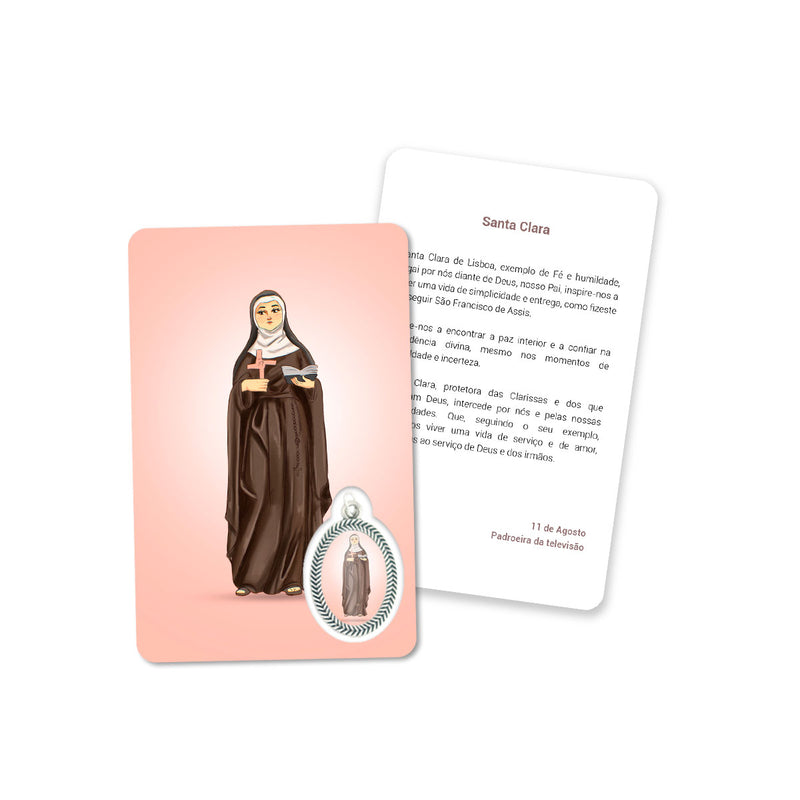 Gebetskarte der Heiligen Klara