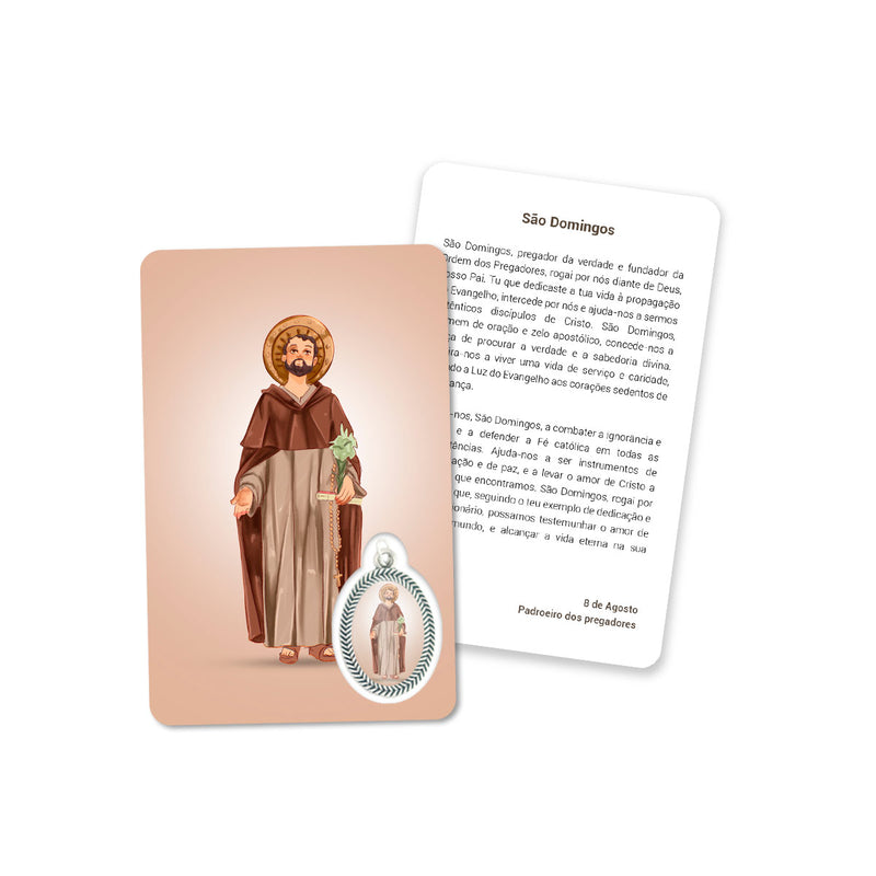 Gebetskarte des Heiligen Dominikus