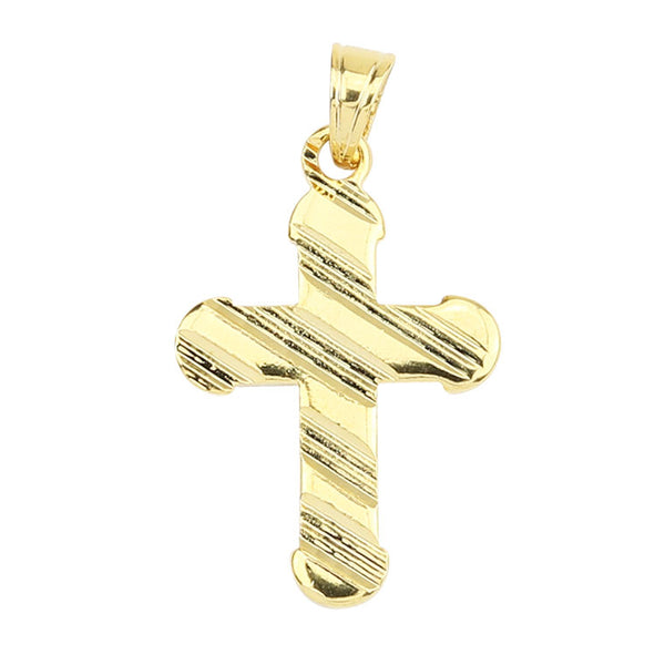 Golden cross pendant