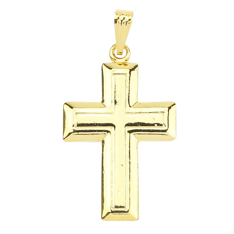 Golden cross pendant