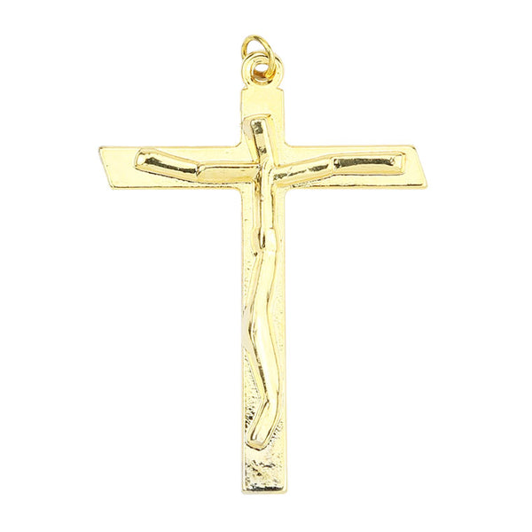 Golden pendant of Christ on the Cross