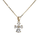 Zircon cross pendant