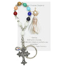 Rainbow Glass Keychain