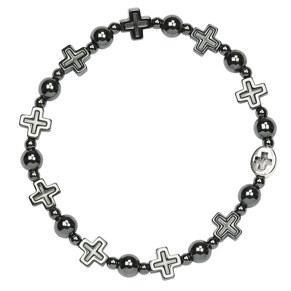 Catholic Hematite Bracelet