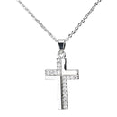 Zircon cross pendant