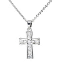 Zircon cross pendant