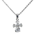 Zircon cross pendant