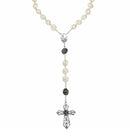 Rosary wall with roses