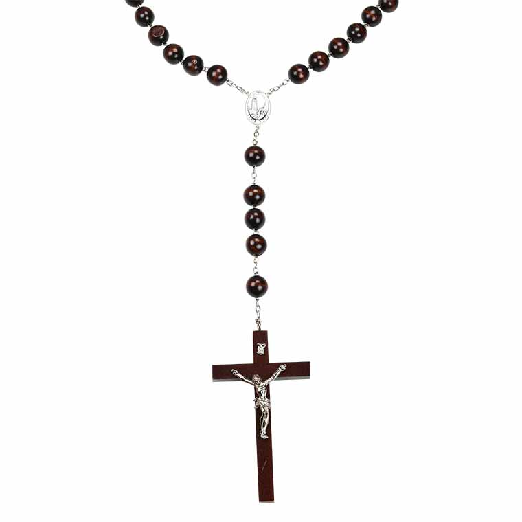 Wooden wall rosary