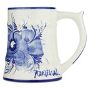 Decorated faience mug