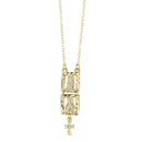 Golden plated scapular necklace