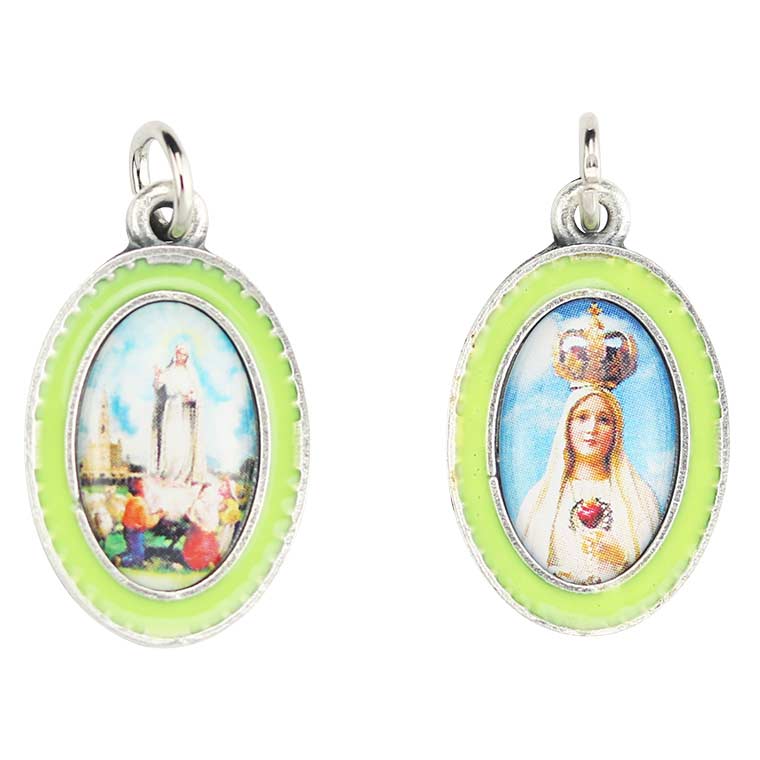 Medalha de duas faces de Nossa Senhora de Fátima