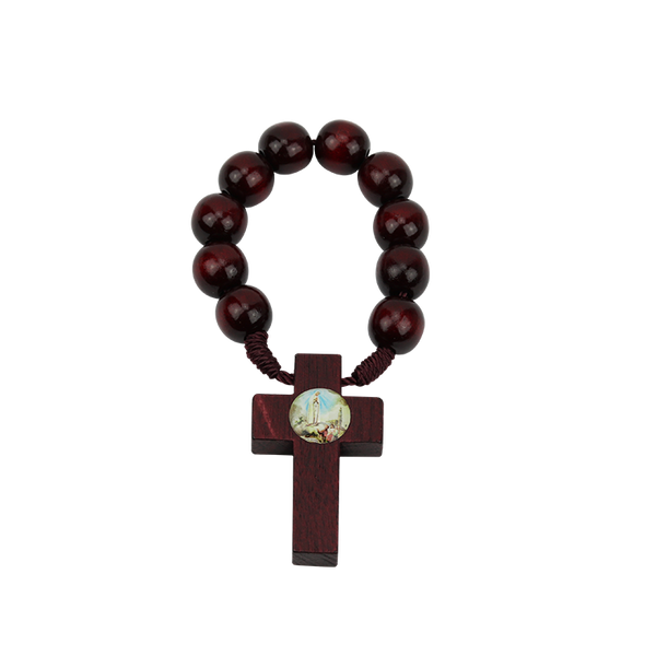 Olive wood decade rosary