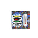 SARDINES TILE WITH MAGNET AND THERMOMETER 7X7CM