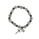 Saint Benedict hematite bracelet