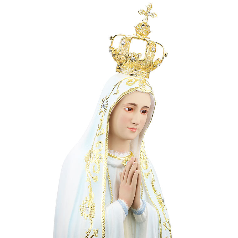 Nuestra Señora de Fátima Capelinha - Pasta Para Madera 105 cm