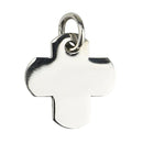 Flat cross medal - Silver 925