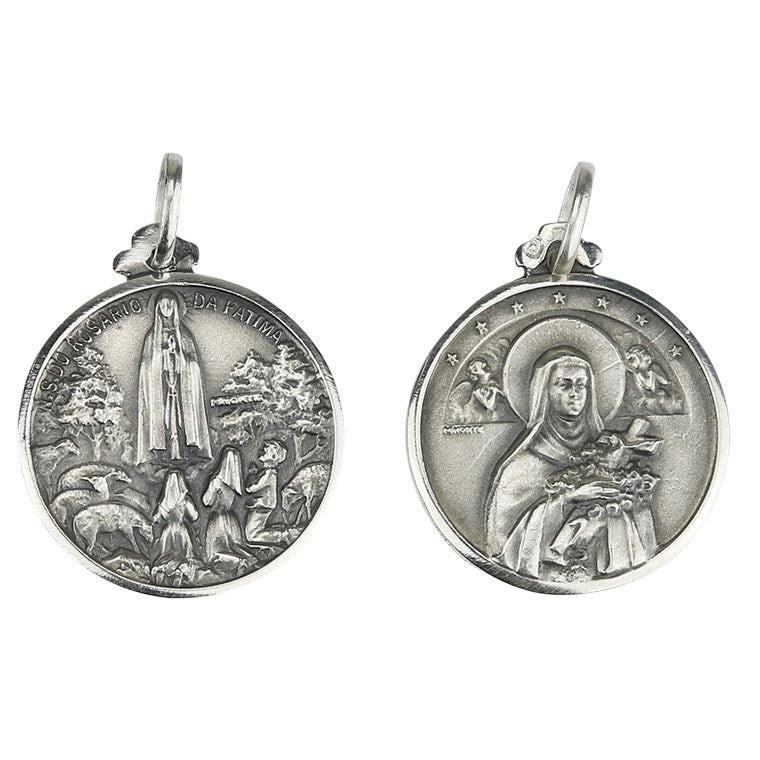 Medalik Świętej Teresy - srebro próby 925