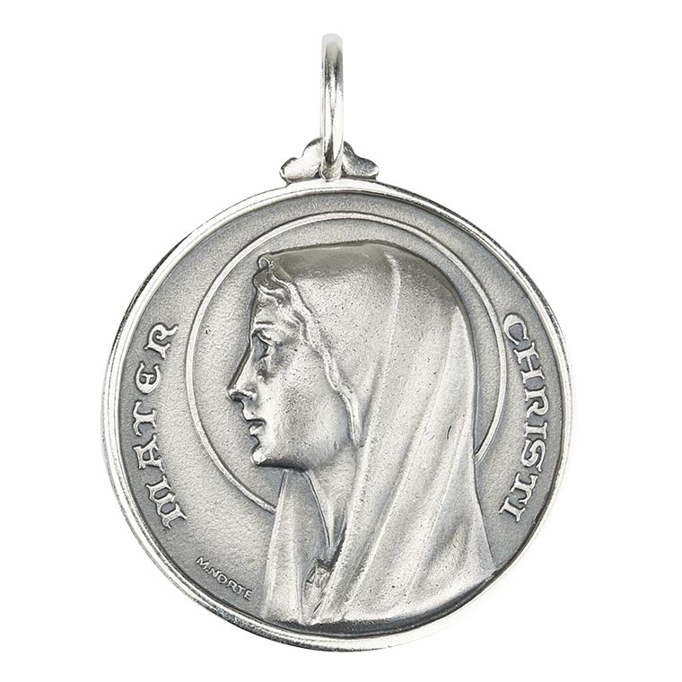 Medaille Unserer Lieben Frau vom Rosenkranz von Fatima – Silber 925