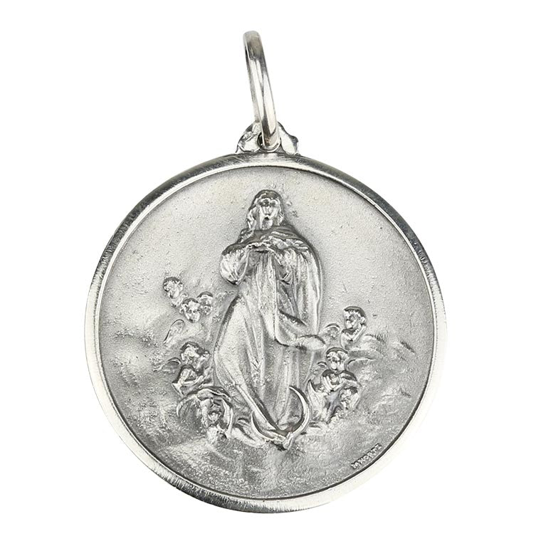 Medaglia di Maria che scioglie i nodi - Argento 925