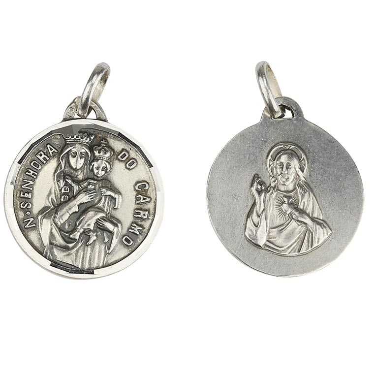 Medalik Matki Bożej z Góry Karmel - srebro próby 925