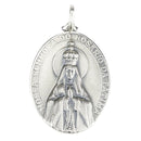 Medal of Our Lady of the Rosary of Fatima - 925 Silver