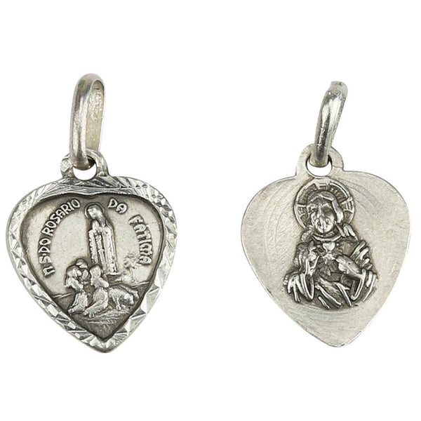 Heart Medal of Fatima - Silver 925