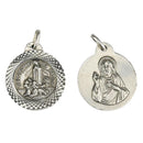 Medal of Fatima Apparition and Sacred Heart of Jesus - Silver 925