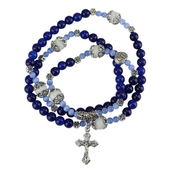 Catholic rosary of Lapis Lazuli