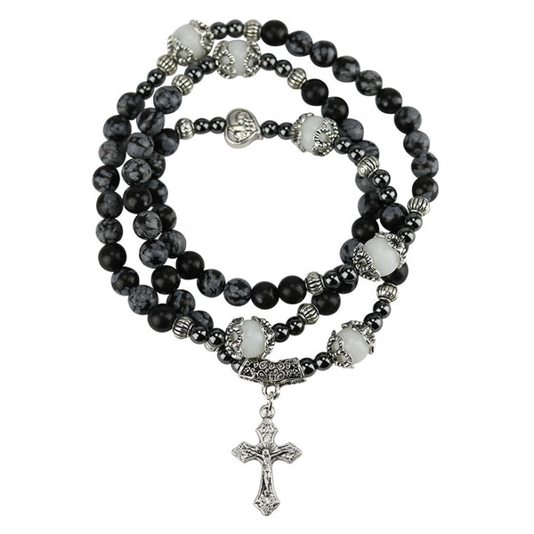Catholic rosary of Obsidian