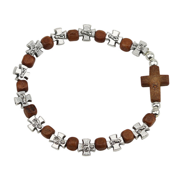 Wooden Catholic Bracelet