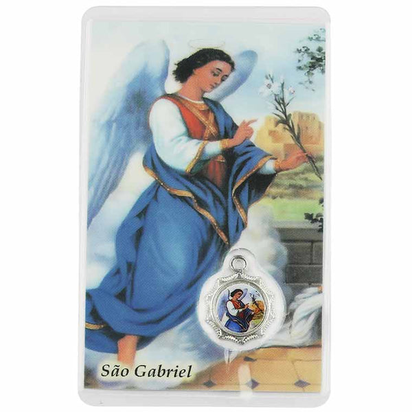 Card with prayer to Saint Gabriel