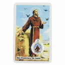 Prayer card of Saint Francis of Assisi
