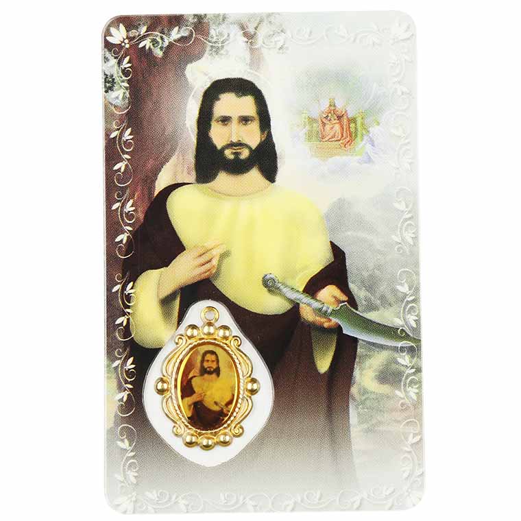 Saint Bartholomew prayer card