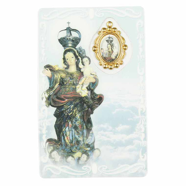 Prayer card of Our Lady of the Incarnation
