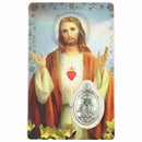 Prayer card of Sacred Heart of Jesus