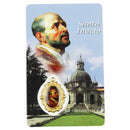 Prayer card of Saint Ignatius