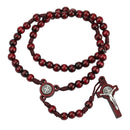 Olive wood rosary of Saint Benedict