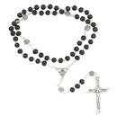 Wooden rosary with roses